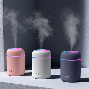 New Best Humidifier  Portable Air Humidifier 300ml Ultrasonic Aroma Essential Oil Diffuser USB Cool Mist Maker Purifier Aromatherapy for Car Home