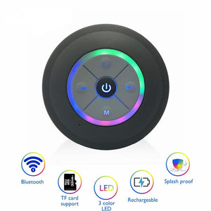 Portable Subwoofer Shower Waterproof Wireless Bluetooth Speaker Car Handsfree Call Music Suction Mic For IOS Android Phone