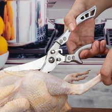 Load image into Gallery viewer, Powerful Chicken Bone Scissors Chicken Duck Fish Cutter Shears 4Cr13 Stainless Steel Scissors Scale Clean Cooking Scissors Knife