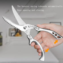 Load image into Gallery viewer, Powerful Chicken Bone Scissors Chicken Duck Fish Cutter Shears 4Cr13 Stainless Steel Scissors Scale Clean Cooking Scissors Knife