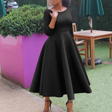 Load image into Gallery viewer, Premium Womens 2023 Summer New Solid Swing Dress Temperament Evening Dress for Women Foreign Trade Dress