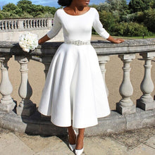 Load image into Gallery viewer, Premium Womens 2023 Summer New Solid Swing Dress Temperament Evening Dress for Women Foreign Trade Dress