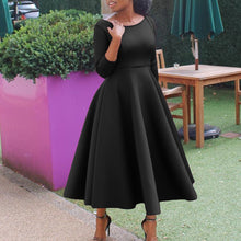 Load image into Gallery viewer, Premium Womens 2023 Summer New Solid Swing Dress Temperament Evening Dress for Women Foreign Trade Dress