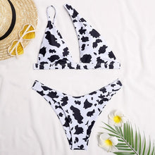 Load image into Gallery viewer, Print Bikini Set Padded Bikini Top And Shorts Bathing Suit Women Sexy Swimwear 2 Piece/Set Swimsuit Shorts Set HighWaist