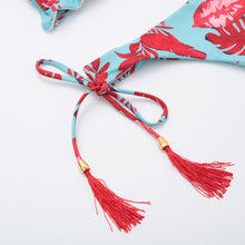 Load image into Gallery viewer, Print Bikini Women 2021 Sexy Swimwear Halter Push Up Swimsuit Bandage Bikini Set Brazilian Bathing Suit Beach Wear Swimming Suit