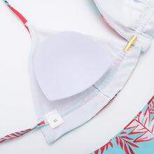 Load image into Gallery viewer, Print Bikini Women 2021 Sexy Swimwear Halter Push Up Swimsuit Bandage Bikini Set Brazilian Bathing Suit Beach Wear Swimming Suit