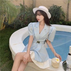 Profession Skirts Two-piece Suit 2021 Summer New Women's Clothing Tees Tops Korean Version Temperament Short Sleeve Suits Coat