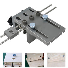 Load image into Gallery viewer, Profession Woodworking Puncher Locator Wood Doweling Jig Adjustable Drilling Guide For DIY Furniture Connecting Position Tools