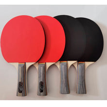 Load image into Gallery viewer, Professional Double-sided rubber Table Tennis Racket Set with 4 paddles + 6 balls,Carbon ping pong bat,