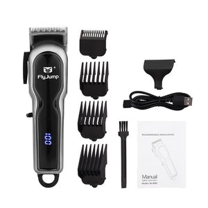 Professional Hair Trimmer Electric Hair Clipper LED Display Hair Cutting Machine Cord Cordless Dual Use Barber Razor Hairdresser