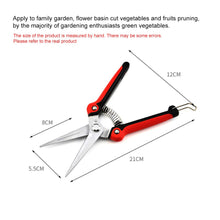 Load image into Gallery viewer, Professional Premium Titanium Bypass Pruning Shears Hand Gardening Plant Scissor Branch Pruner Trimmer Tools Non-Slip Handle