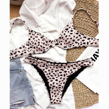 Load image into Gallery viewer, Push Up Bikini Sexy Bikini Set High Cut Women Swimwear Loepard High Waisted Swimsuit Biquini Bathing Suit Swimming Suits Bikini