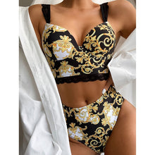 Load image into Gallery viewer, Push Up Bikinis 2020 Bikini Set High Waist Swimwear Women Swimsuit Female Swimming Suit Bathing Suit Print Biquini Bikini Set
