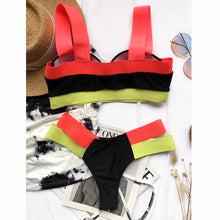 Load image into Gallery viewer, Push Up Bikinis High Waisted Swimsuits For Women Swimwear Brazilian Biuini Swimming Suits Beachwear Thong Bathing Suits Bikinis