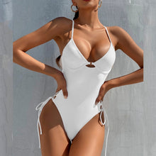 Load image into Gallery viewer, Push Up Women Swimwear One Piece Swimsuit Female Solid Monokini Bandage Swim Suits Sexy Bathing Suit Swimming Beachwear Monokini