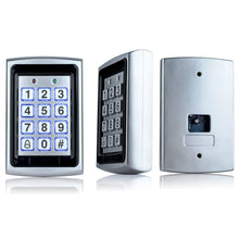 Load image into Gallery viewer, RFID Metal Access Control Keypad Waterproof Rainproof Cover Outdoor Door Opener Electronic Lock System 10pcs EM4100 Keychains