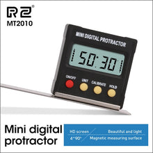 Load image into Gallery viewer, RZ Angle Protractor Universal Bevel 360 Degree Mini Electronic Digital Protractor Inclinometer Tester Measuring Tools MT2010
