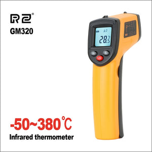 RZ Infrared Thermometer Non-Contact Temperature Meter Gun 0-600C Handheld Digital Industrial Outdoor Laser Pyrometer Thermometer