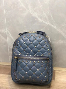 Real Sheepskin Leather Backpack Style Fashion Rivet School Bag Luxury Party Designer Lady Shoulder Bag 2023 Travel Mini Bags