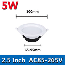 Load image into Gallery viewer, Recessed Led Downlights 2.5/3/4/6 Inchs Big Size Spot Led Down Light 220V 110V Spot Lights Fixture 5/7/12/18W Downlight for Home