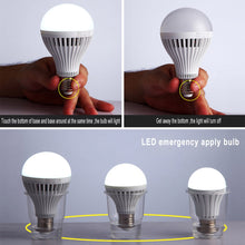 Load image into Gallery viewer, Rechargeable Emergency LED Light Bulb E27 Lamp Magic light bulb with water on the smart emergency bulb rechargeable water light