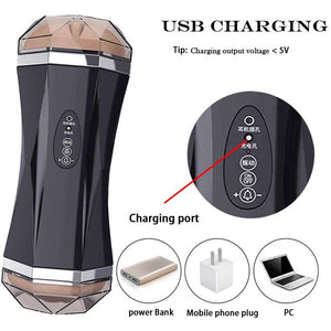 Rechargeable Fully Automatic Piston Vibrating Massager 360 Rotating Electronic Intelligent Pussey Stroker Male's Sucking Tools