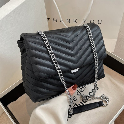 Retro Chain Designer Small PU Leather Crossbody Bags for Women 2022 Spring Women's Trend Luxury Handbags Branded Cross Body Bag