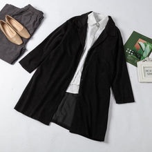 Load image into Gallery viewer, Retro Corduroy Coat Women Autumn 2021 Oversized Windbreaker Turn Down Collar Button Down Pockets Winter Warm Jacket Overcoat