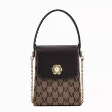 Load image into Gallery viewer, Retro caixa designer pequeno totes carta couro do plutônio sacos crossbody para as mulheres 2022 clássico feminino corrente bols