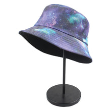 Load image into Gallery viewer, Reversible Bucket Hat Unisex Star Universe Pattern Packable Cap Fisherman Boonie Cap Sunscreen Beach Hats Travel Fashion