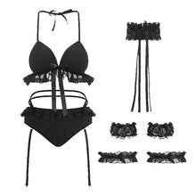 Load image into Gallery viewer, Role Play Sexy Seduction Uniform Stripper Outfit Dancewear Lingerie Kawaii Womens Sexy Lingerie Erotic Cosplay Stripper Clothes