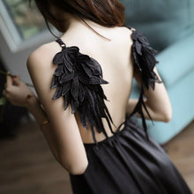 Load image into Gallery viewer, Romantic Womens Sleepwear Women Elegant Silk Lingere With Wings Night Dress Sexy Hot Erotic Satin Nightgown Vintage Fashion