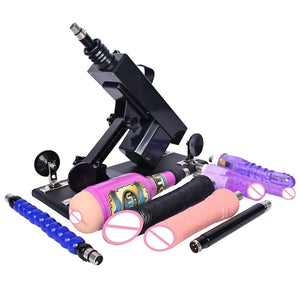 Rough Beast Sex Machine for Woman Adjustable Masturbating Pumping with 3XLR Accessories Sex Gun Love Machine for Men Adult Toys