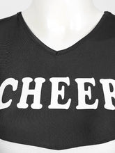 Load image into Gallery viewer, S-XL WomenCheerleading Outfit Schoolgirl Cosplay Letter Printe Sleeveless Crop Top with Pleated Skirt Sports Competition Costume