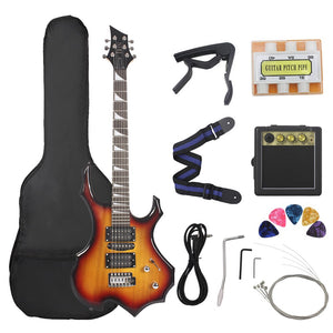 6 Strings Electric Guitar 24 Frets Maple Body  Electric Guitar Guitarra With Bag Speaker Necessary Guitar Parts & Accessories