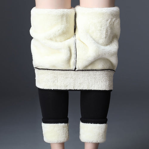 Women Winter Thicken Leggings Warm Fleece Pants Female Thermal Leggins