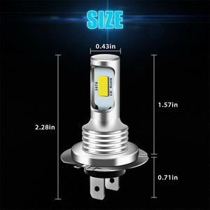 2Pcs H7 H4 Led Car Fog Light Bulbs H1 H8 H9 H11 9005 9006 Super Bright CSP LED Headlight DRL Lamp Kit High Low Beam 6000K 12V