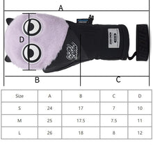 Load image into Gallery viewer, Cartoon Winter Women Ski Gloves Waterproof Sports Man Cycling Mittens Outdoor Mountain Men Snow Glove Warm Female Mitten Clothes