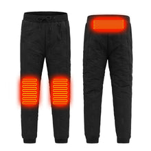 Load image into Gallery viewer, Male Heating Pants Elastic Waist USB Heated Sports Trousers Skiing Fishing Motorcycle Outdoor Casual Thermal Pants Plus Size 6XL