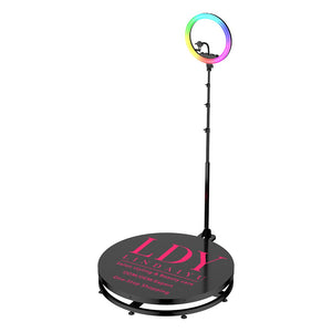 DHL  360 Photo Booth Automatic Spinning Camera Selfie 4 People 68-115cm Led Machine Portable Flexible