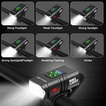 Load image into Gallery viewer, T6 LED Lanterna Bicicleta 1000 Lumen Rechargeable Light Bicycle Front Light MTB Road Mountain Bike Headlight Cycling Flashlight