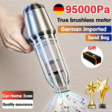 Load image into Gallery viewer, 95000Pa 3 in 1 Car Wireless Vacuum Cleaner 120W Blowable Cordless Home Appliance Vacuum Home &amp; Car Dual Use Mini Vacuum Cleaner