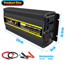 Load image into Gallery viewer, 6000W 8000W Pure Sine Wave Car Inverter Power Inverter DC12V To AC 220V Socket Converter for Car Home Outdoor