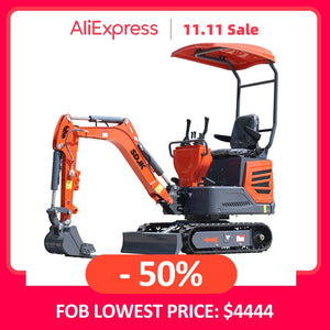 1 Ton Mini Crawler Excavator  1.2Ton EPA Kubota hydraulic Small Digger 1200KG EURO 5 mini bagger  Ex-factory price free shipping