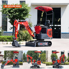 Load image into Gallery viewer, 1 Ton Mini Crawler Excavator  1.2Ton EPA Kubota hydraulic Small Digger 1200KG EURO 5 mini bagger  Ex-factory price free shipping