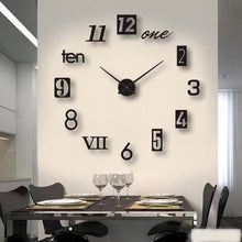 Load image into Gallery viewer, 2022 New 3D Roman Numeral Acrylic Mirror Wall Clock Sticker Fashion DIY Quartz Clocks Watch Home Decoration Living Room Stickers