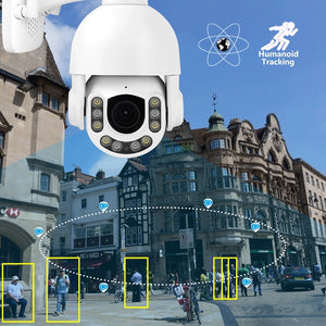 5MP Security IP Camera Wifi 4K 8MP PTZ Dome POE Full Metal 5X Zoom Two Way Audio SD Card Slot Smart IR Humanoid Auto tracking