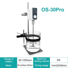 Load image into Gallery viewer, JOANLAB Official Store Mixer Lab Electric Stirrer Digital Display Overhead Stirrer Adjustable Height Lab Equipment 110V To 220V
