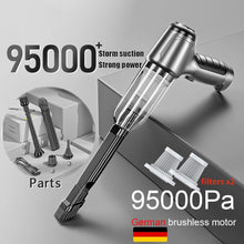 Load image into Gallery viewer, 95000Pa 3 in 1 Car Wireless Vacuum Cleaner 120W Blowable Cordless Home Appliance Vacuum Home &amp; Car Dual Use Mini Vacuum Cleaner