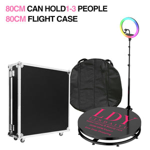 DHL  360 Photo Booth Automatic Spinning Camera Selfie 4 People 68-115cm Led Machine Portable Flexible